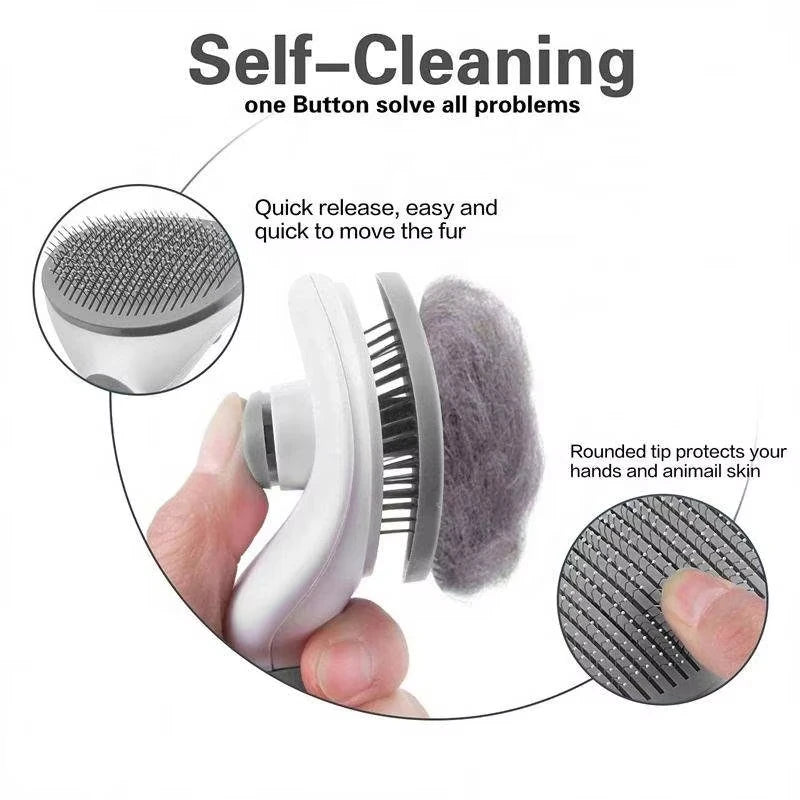 Wholesale Eco-Friendly Plastic Pet Grooming Comb Dog Massage Tools and Cat Hair Combs