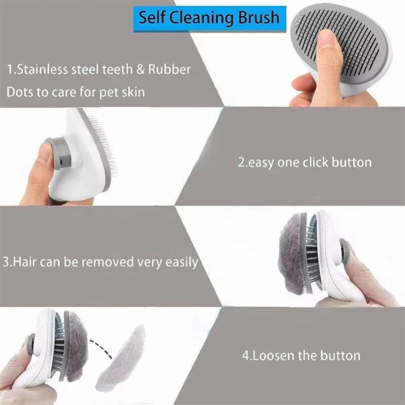 Wholesale Eco-Friendly Plastic Pet Grooming Comb Dog Massage Tools and Cat Hair Combs