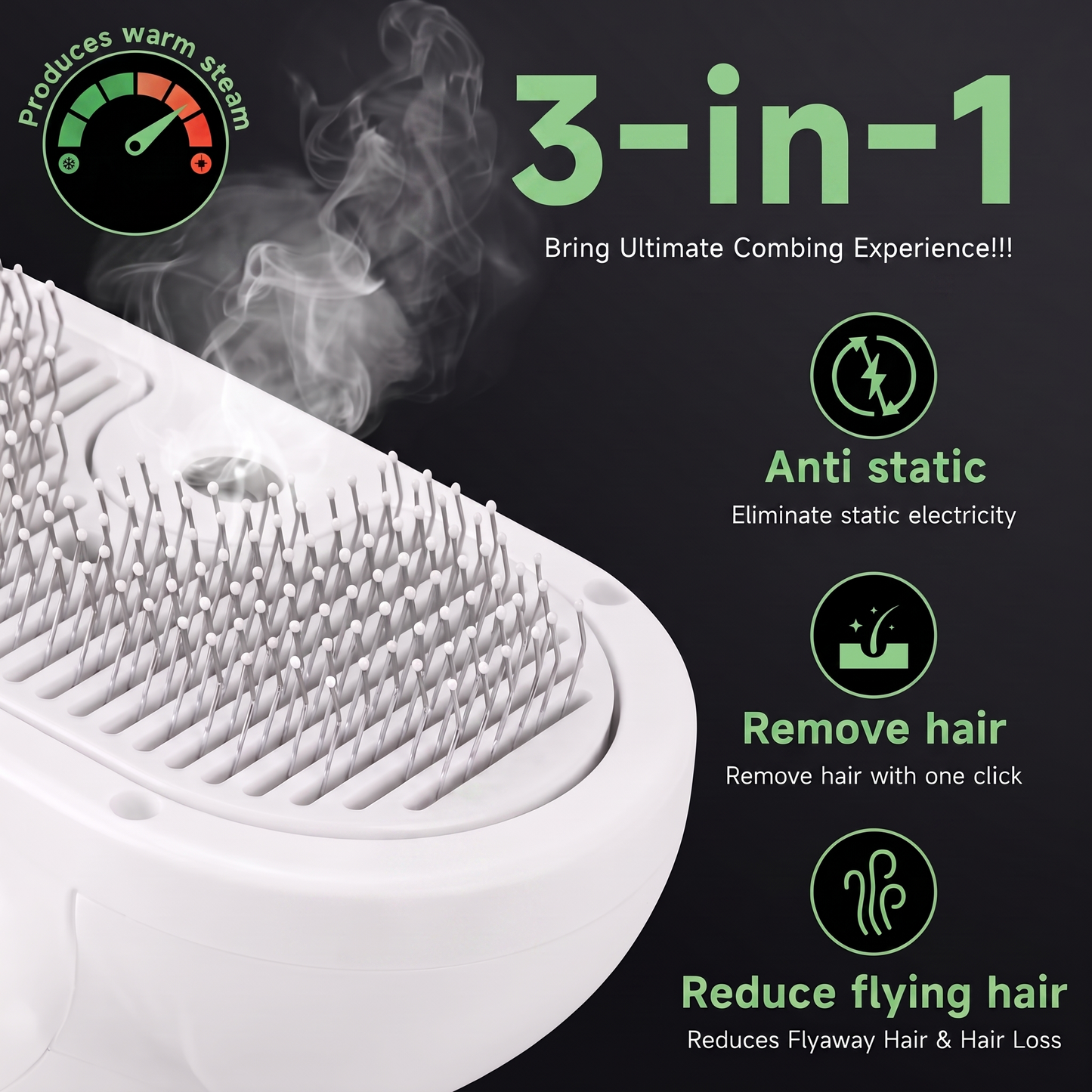 SteamGlide™ - Pet Steam Brush