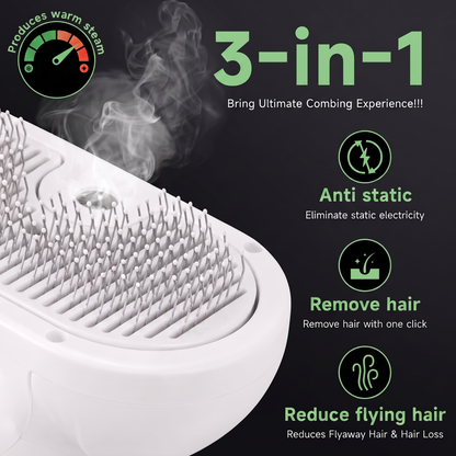 SteamGlide™ - Pet Steam Brush